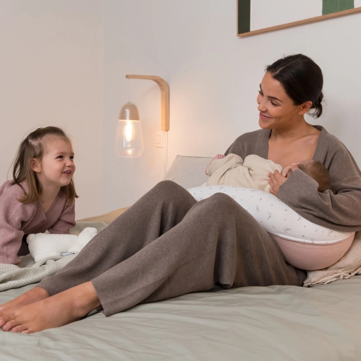 Coussin allaitement BUDDY Doomoo Flower Pink