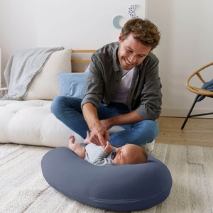 Coussin allaitement BUDDY Doomoo Tetra Jersey Blue