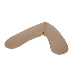 Coussin avec housse en coton tricoté fin 190x40cm Theraline savannah