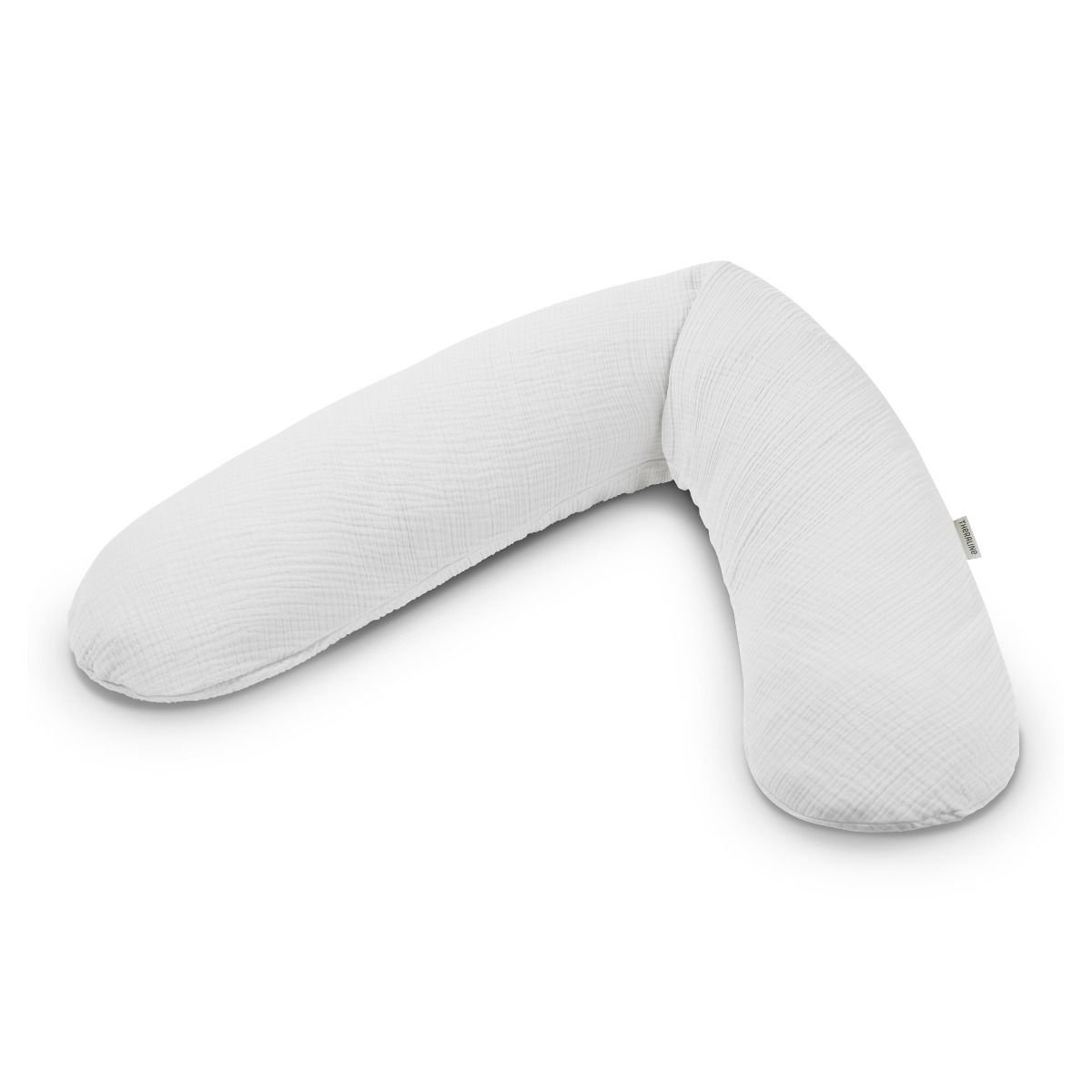 Coussin avec housse muslin 190x40cm Theraline light grey