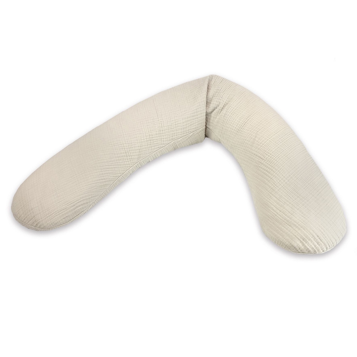 Coussin avec housse muslin 190x40cm Theraline sandy beige