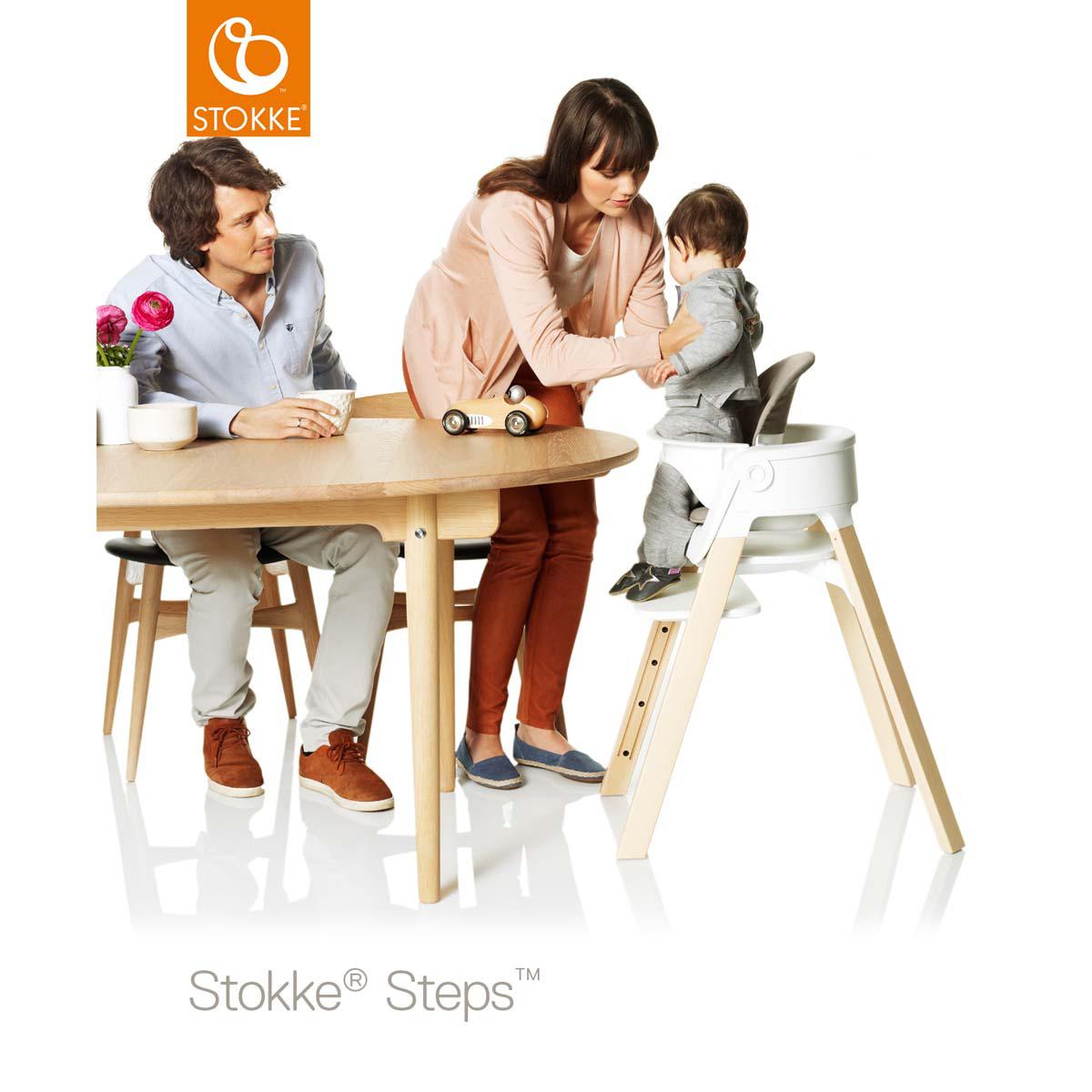 Housse De Coussin Siège Stokke En Coton Bio - Remplacement Doux Avec Poche Rangement - Pour Bébés