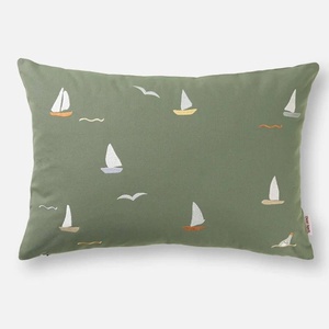 Coussin brodé Dear April Sailboats