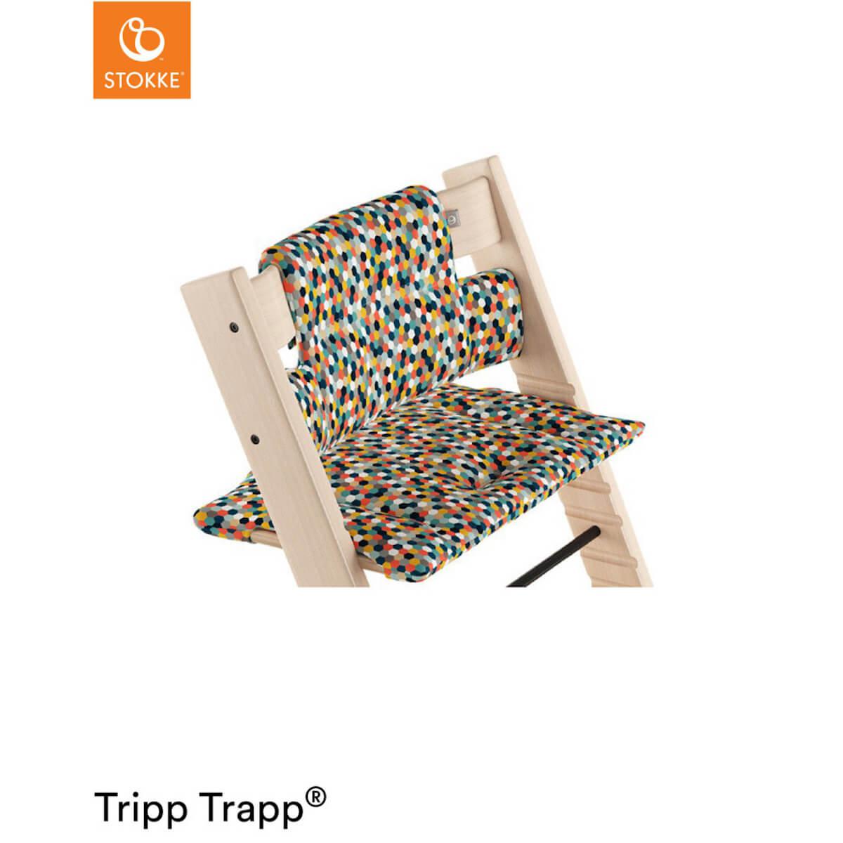 Coussin chaise haute TRIPP TRAPP Stokke Honeycomb Happy