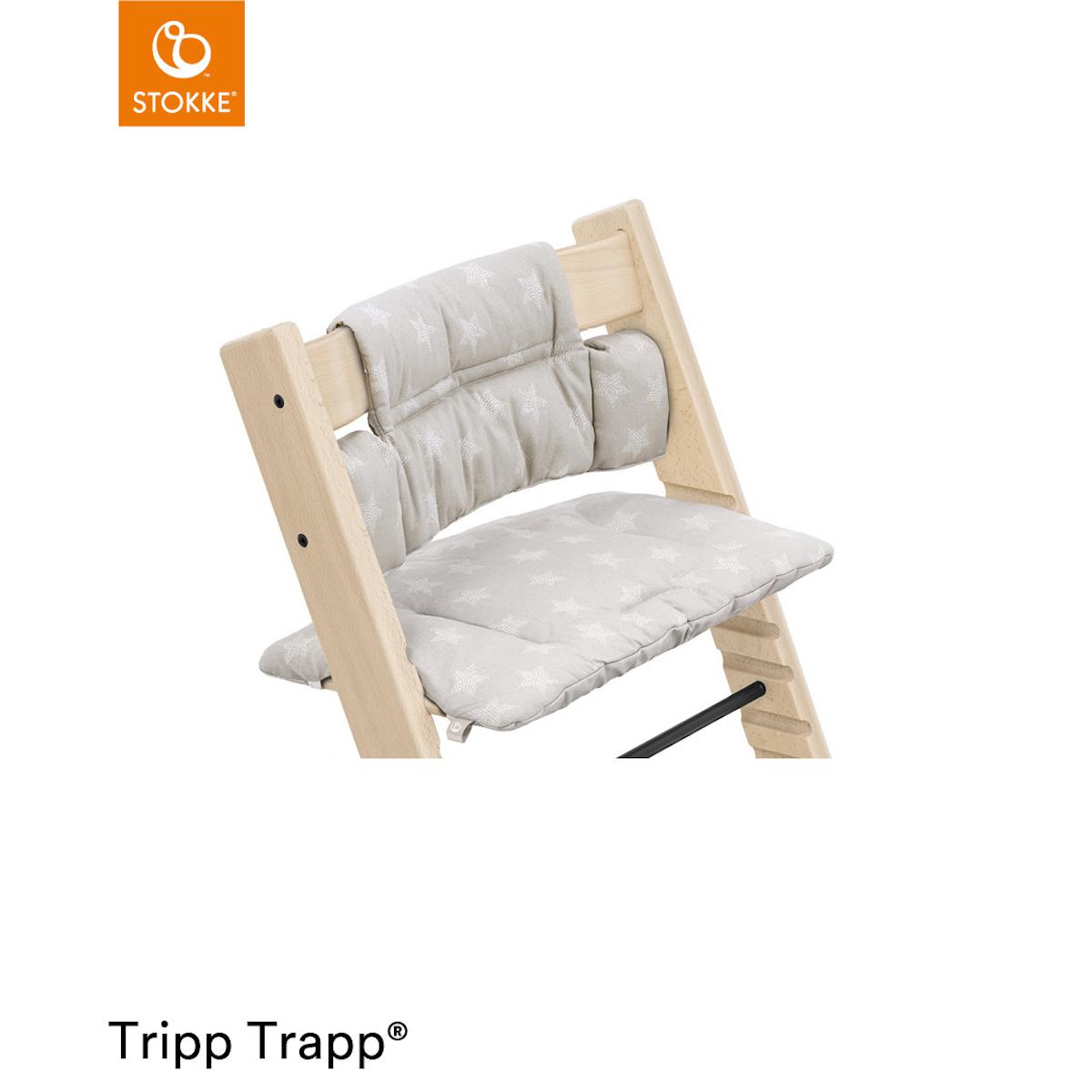 Coussin chaise haute TRIPP TRAPP Stokke Stars silver