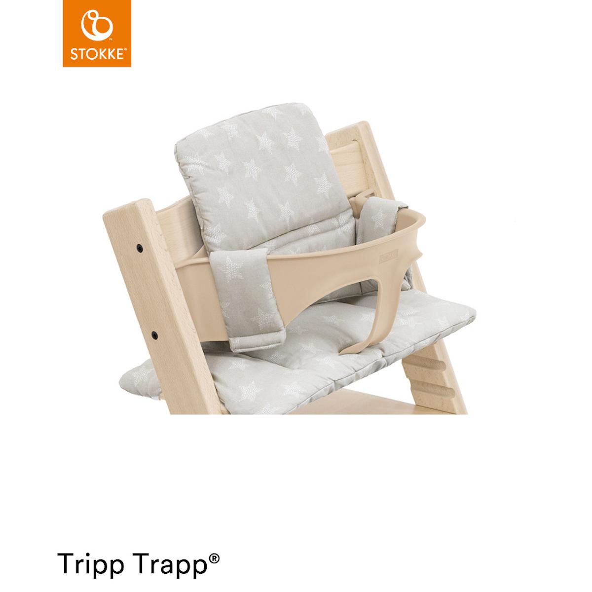 Coussin chaise haute TRIPP TRAPP Stokke Stars silver