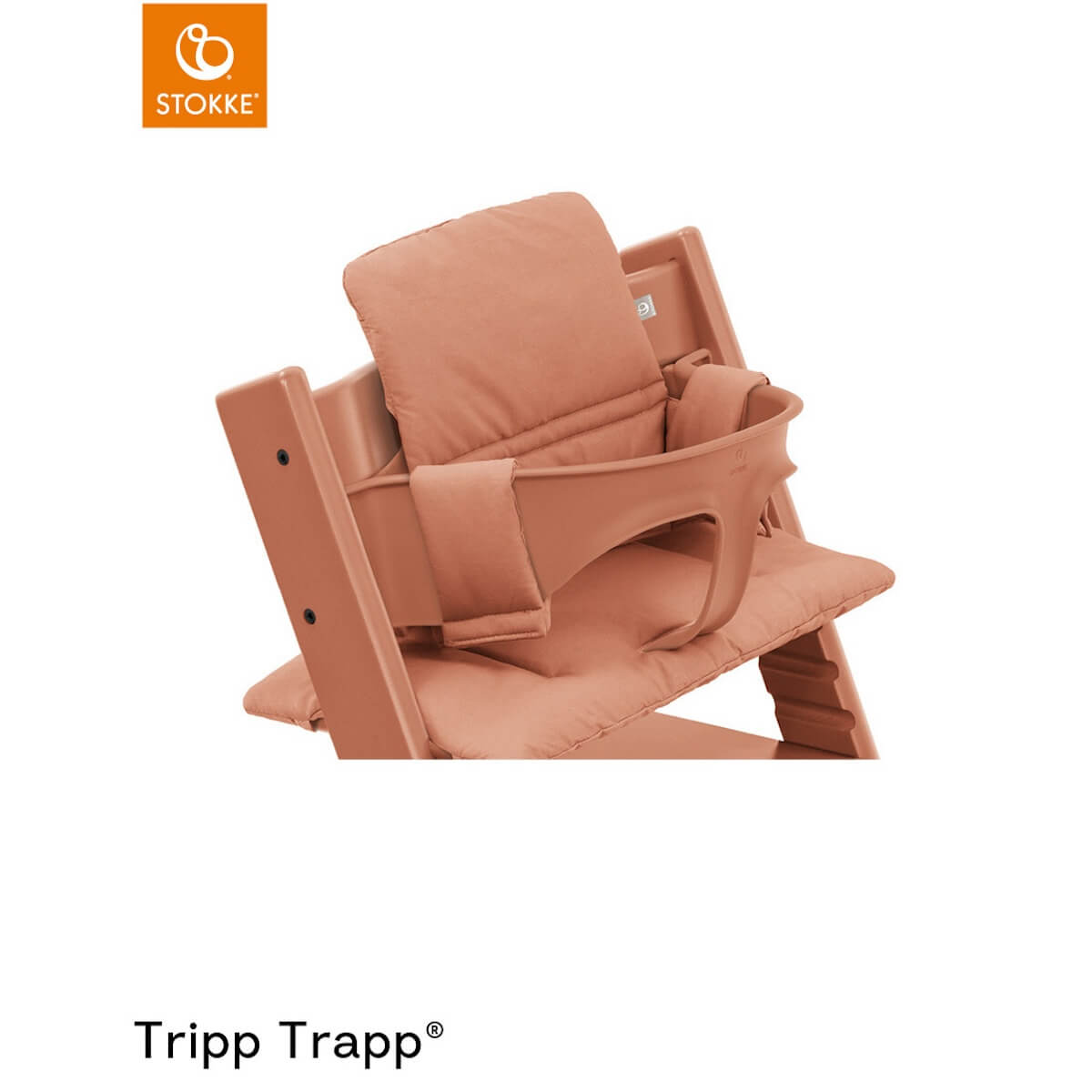 Coussin chaise haute TRIPP TRAPP Stokke terracota