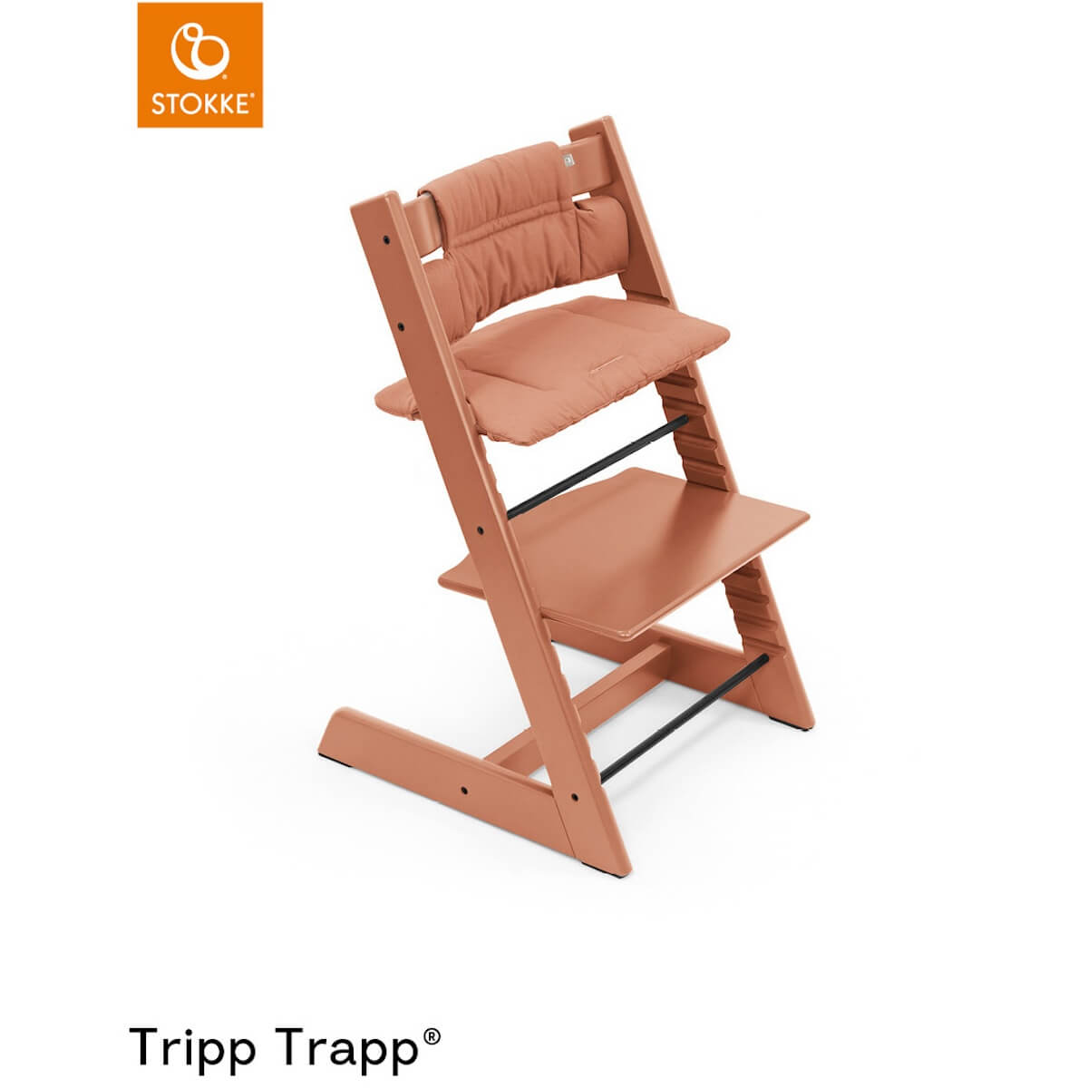 Coussin chaise haute TRIPP TRAPP Stokke terracota