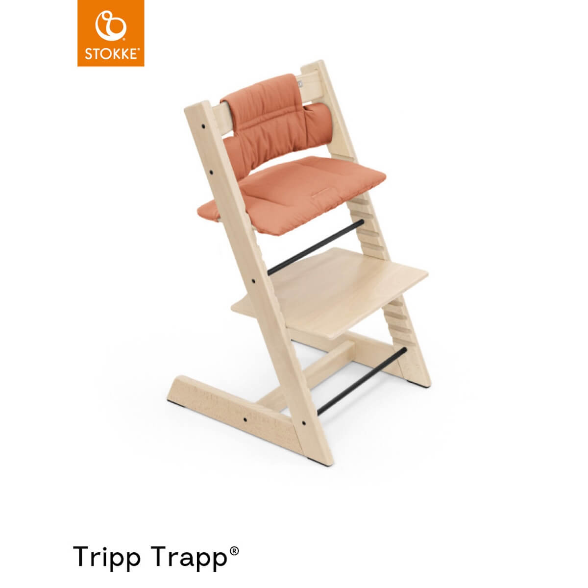 Coussin chaise haute TRIPP TRAPP Stokke terracota