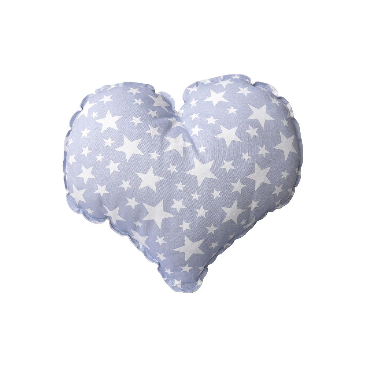 Coussin coeur enfant ÉTOILE Abitare Kids bleu clair