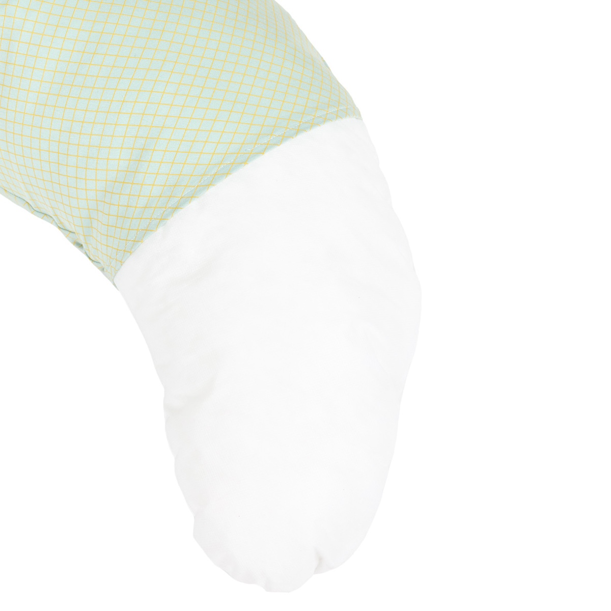 Coussin de maternité STORIES Édition limitée Nobodinoz green lemon grid