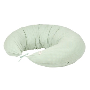 Coussin de maternité STORIES Édition limitée Nobodinoz green lemon grid