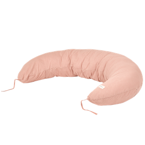 Coussin de maternité STORIES LTD jersey Nobodinoz pink cream grid