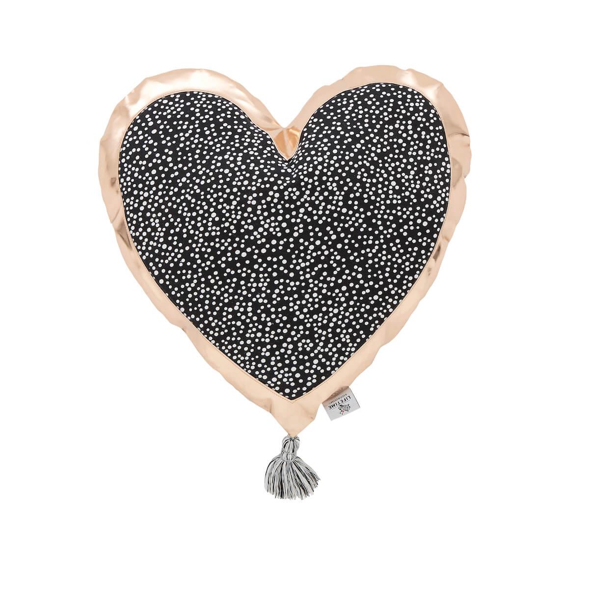 Coussin déco 40cm coeur DOTTIE Lifetime 