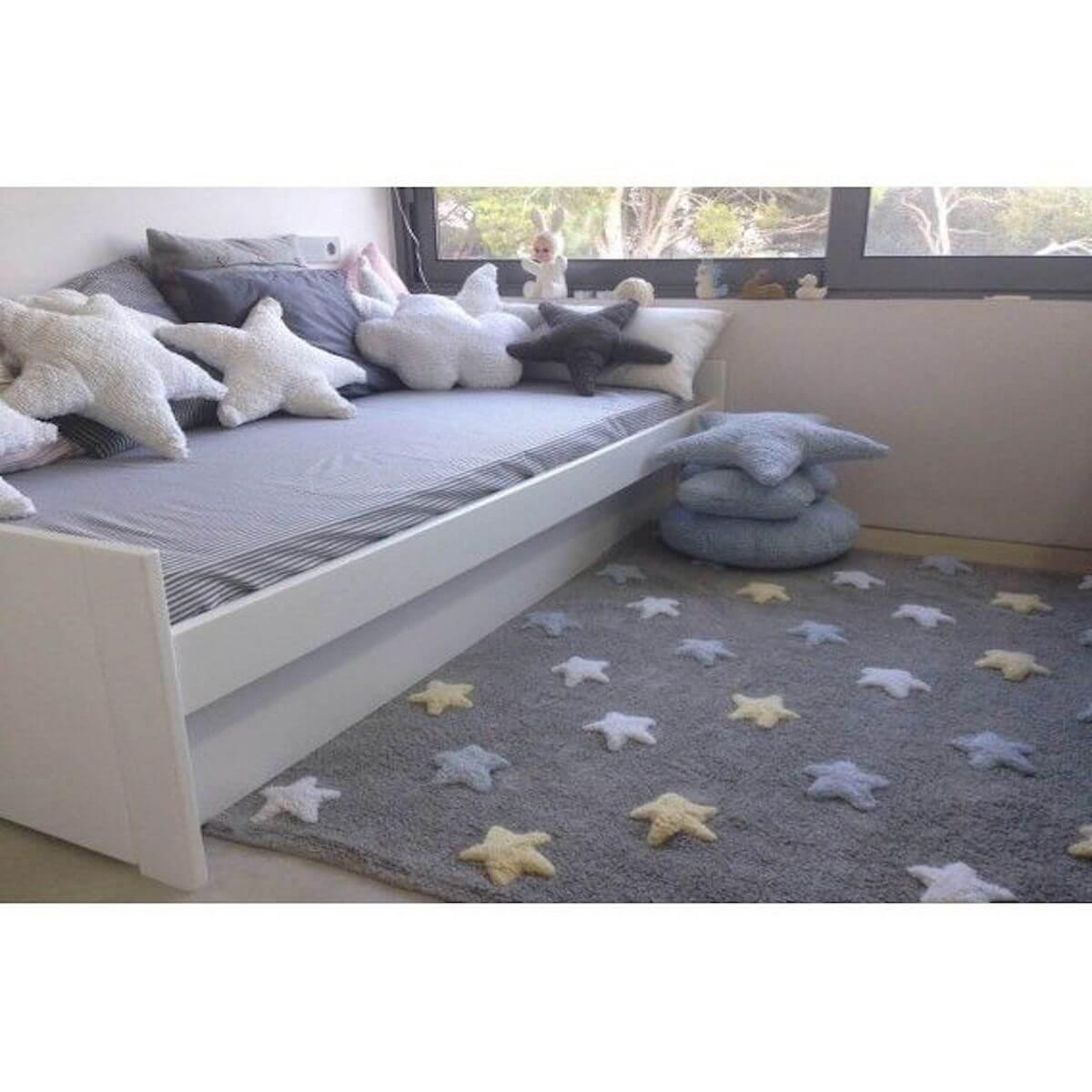 Coussin déco 54x54cm STAR Lorena Canals blue