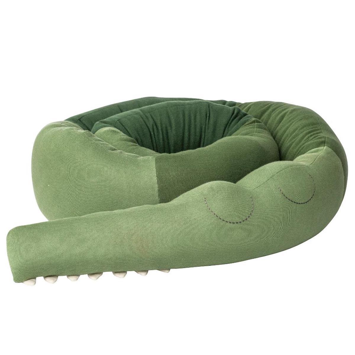 Coussin déco Sleepy Croc DAYDREAM Sebra pine green