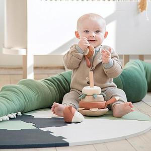 Coussin déco Sleepy Croc DAYDREAM Sebra pine green