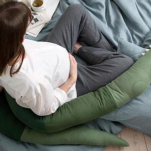 Coussin déco Sleepy Croc DAYDREAM Sebra pine green