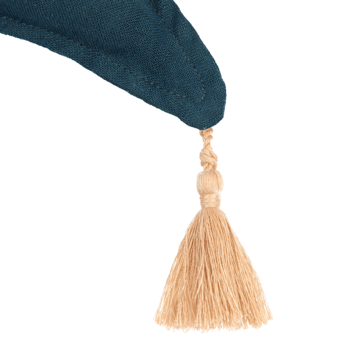 Coussin étoile 36x32cm FRENCH LINEN Nobodinoz deep blue