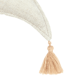 Coussin étoile 36x32cm FRENCH LINEN Nobodinoz greige