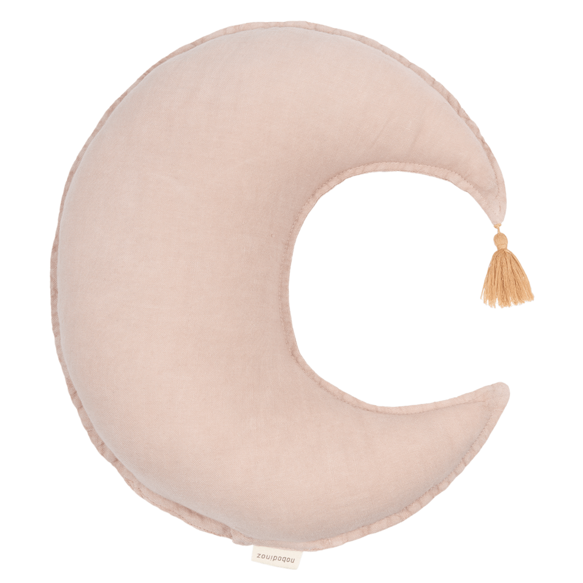 Coussin étoile 36x32cm FRENCH LINEN Nobodinoz mauve pink