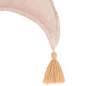 Coussin étoile 36x32cm FRENCH LINEN Nobodinoz mauve pink