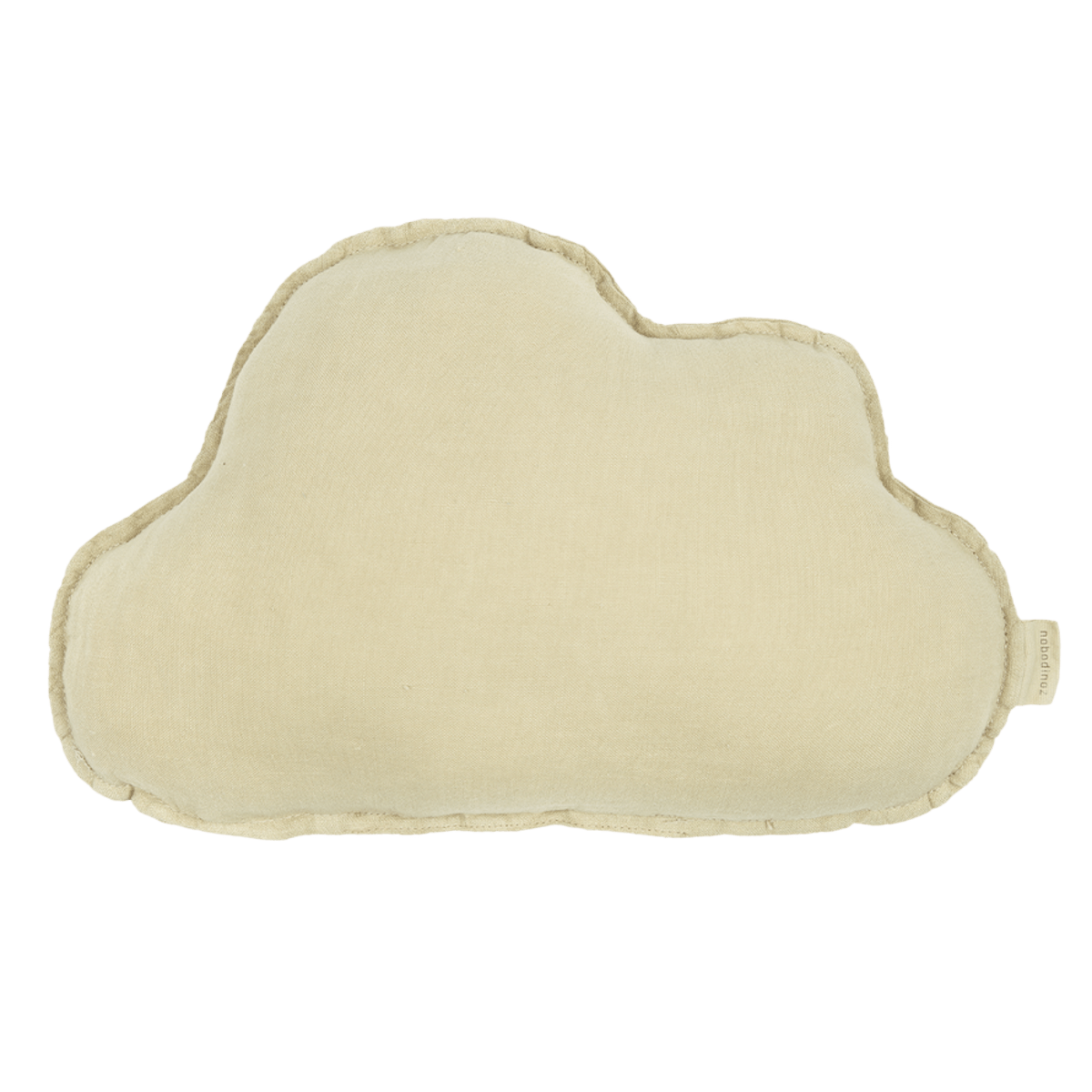 Coussin nuage 38x24cm FRENCH LINEN Nobodinoz green tea