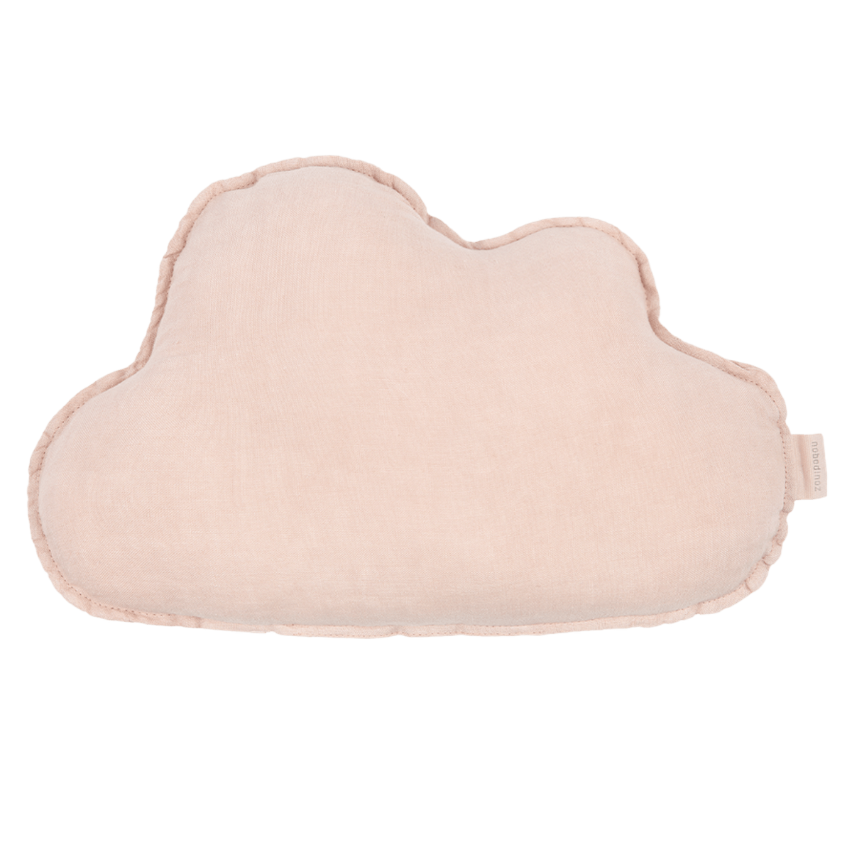 Coussin nuage 38x24cm FRENCH LINEN Nobodinoz mauve pink