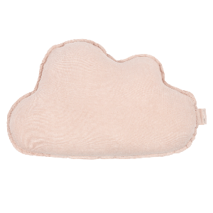 Coussin nuage 38x24cm FRENCH LINEN Nobodinoz mauve pink