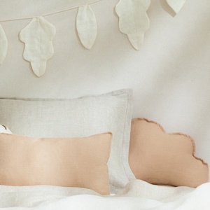 Coussin nuage LIN FRANÇAIS Nobodinoz Sand