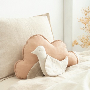 Coussin nuage LIN FRANÇAIS Nobodinoz Sand
