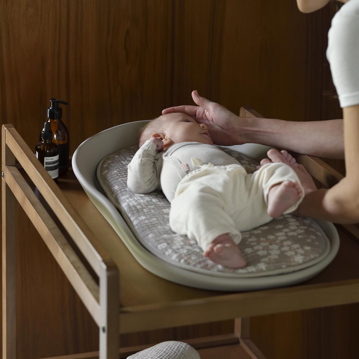 Coussin pour matelas à langer Mamee NATURAL Quax blossom