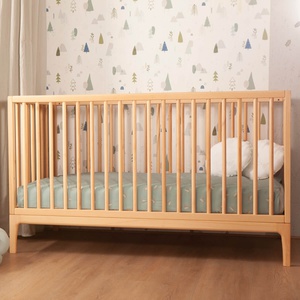 Coussin rond mousseline DUCKS brodée beige 30cm