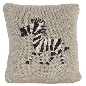 Coussin tricot 30x30cm Zebra Quax