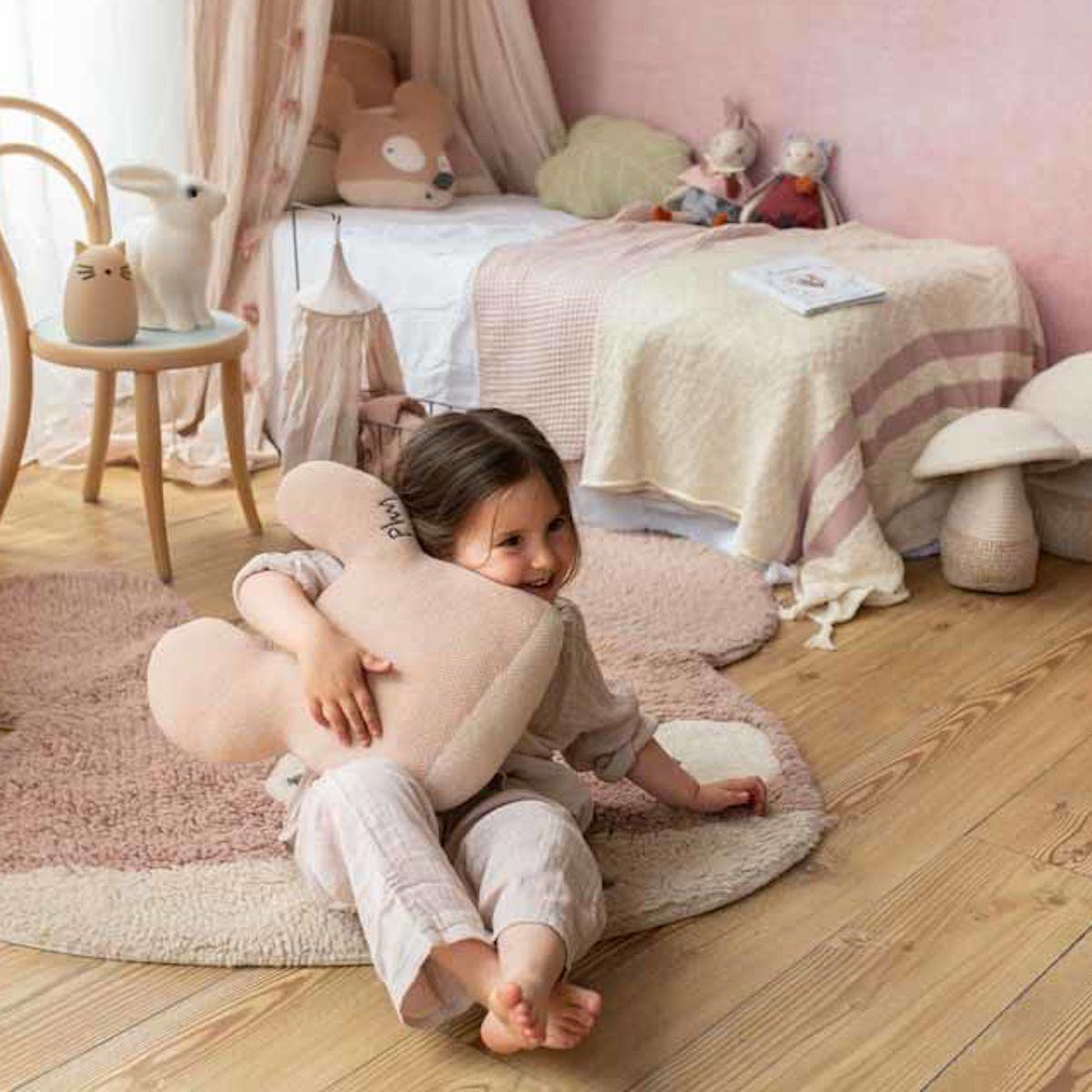 Coussin tricot 35x35cm MISS MIGHTY MOUSE Lorena Canals