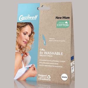 Coussinets d'allaitement coton Uni Carriwell Blanc