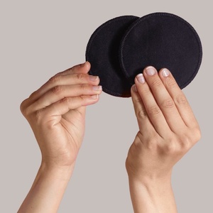 Coussinets d'allaitement coton Uni Carriwell Noir