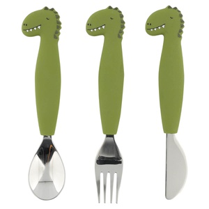 Couvert silicone 3pcs MR. DINO Trixie
