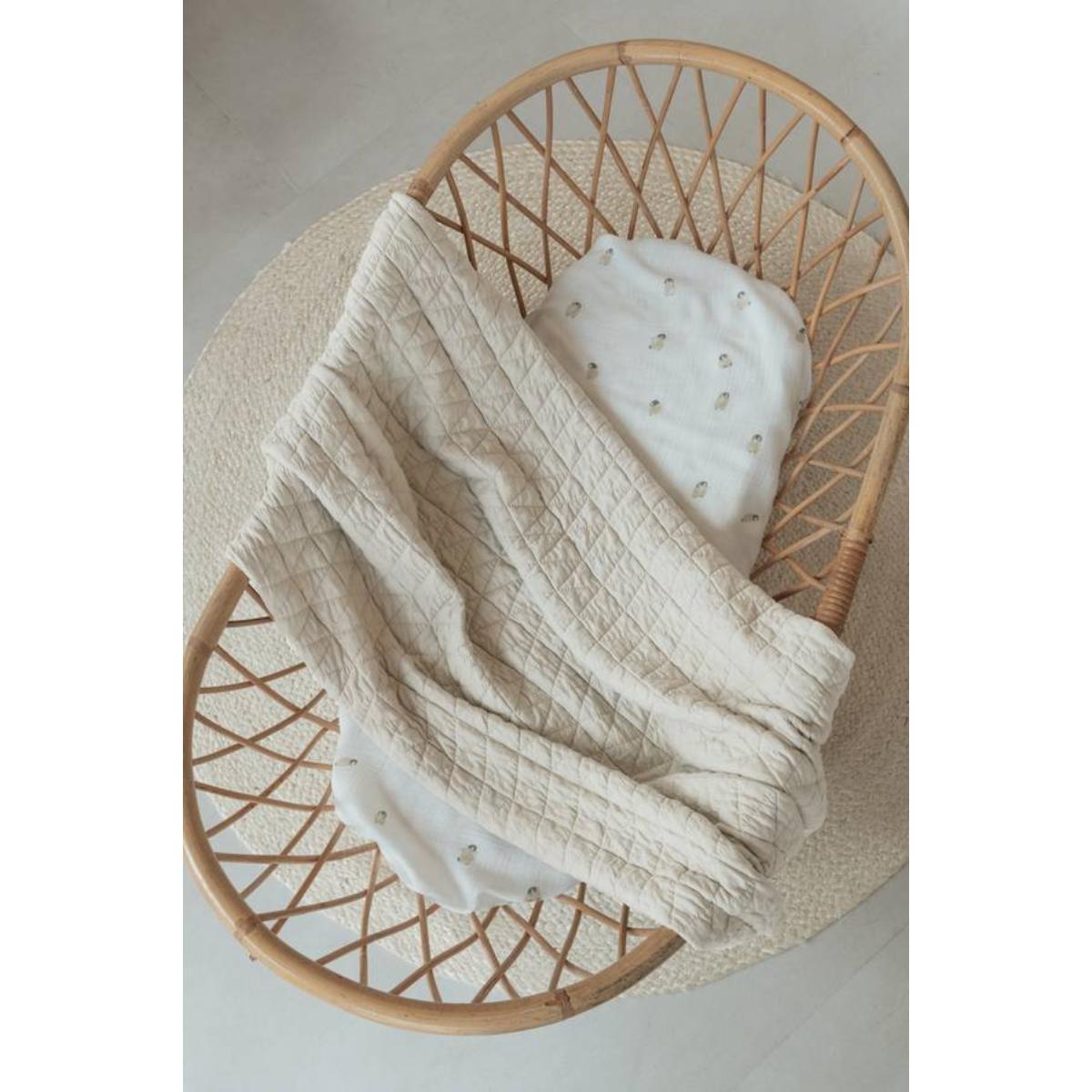 Couverture 100x75cm Bamboom birch sand