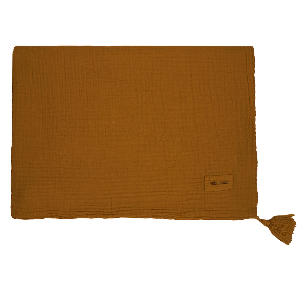 Couverture 65x100cm WABI SABI Nobodinoz Golden Brown