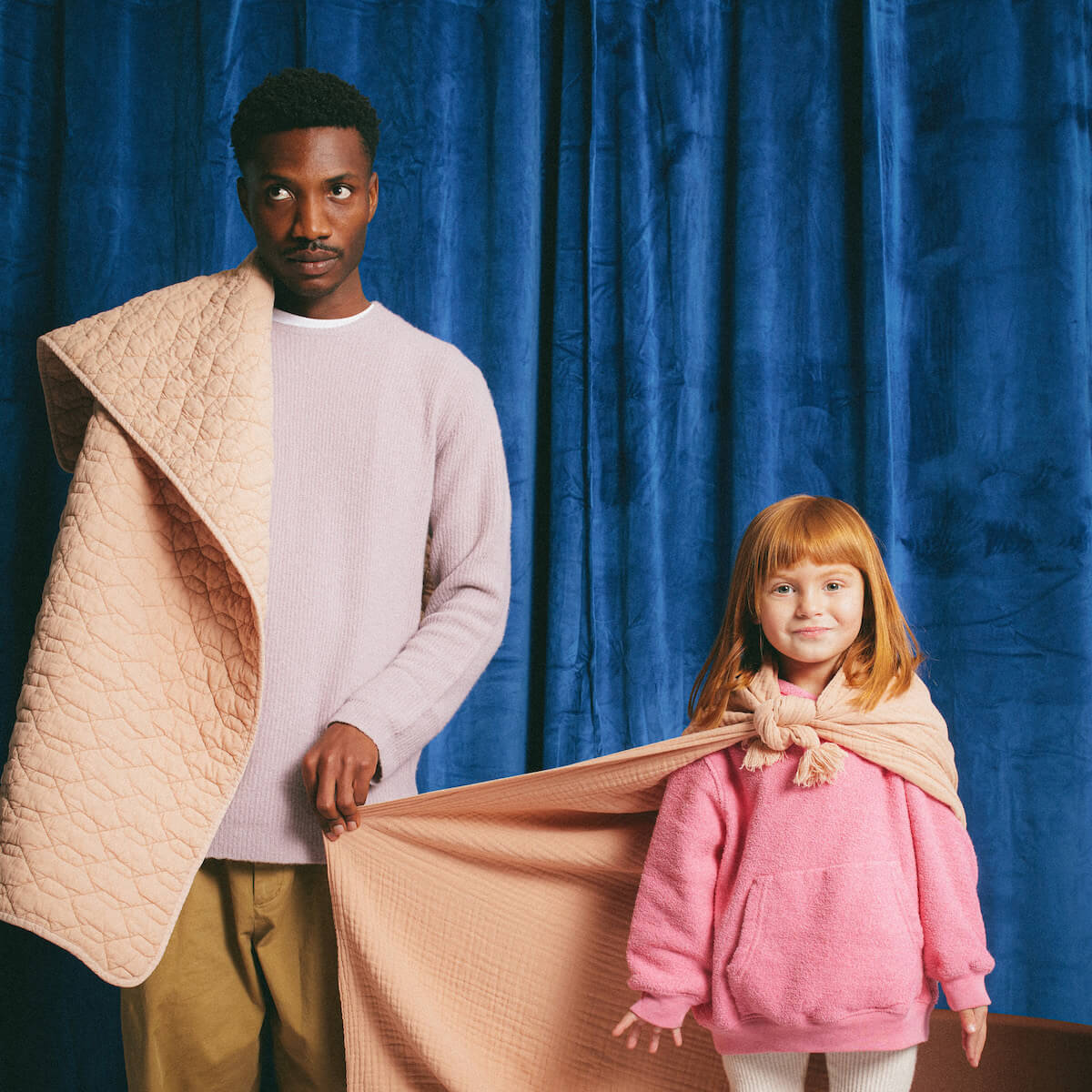 Couverture 65x100cm WABI SABI Nobodinoz Powder pink