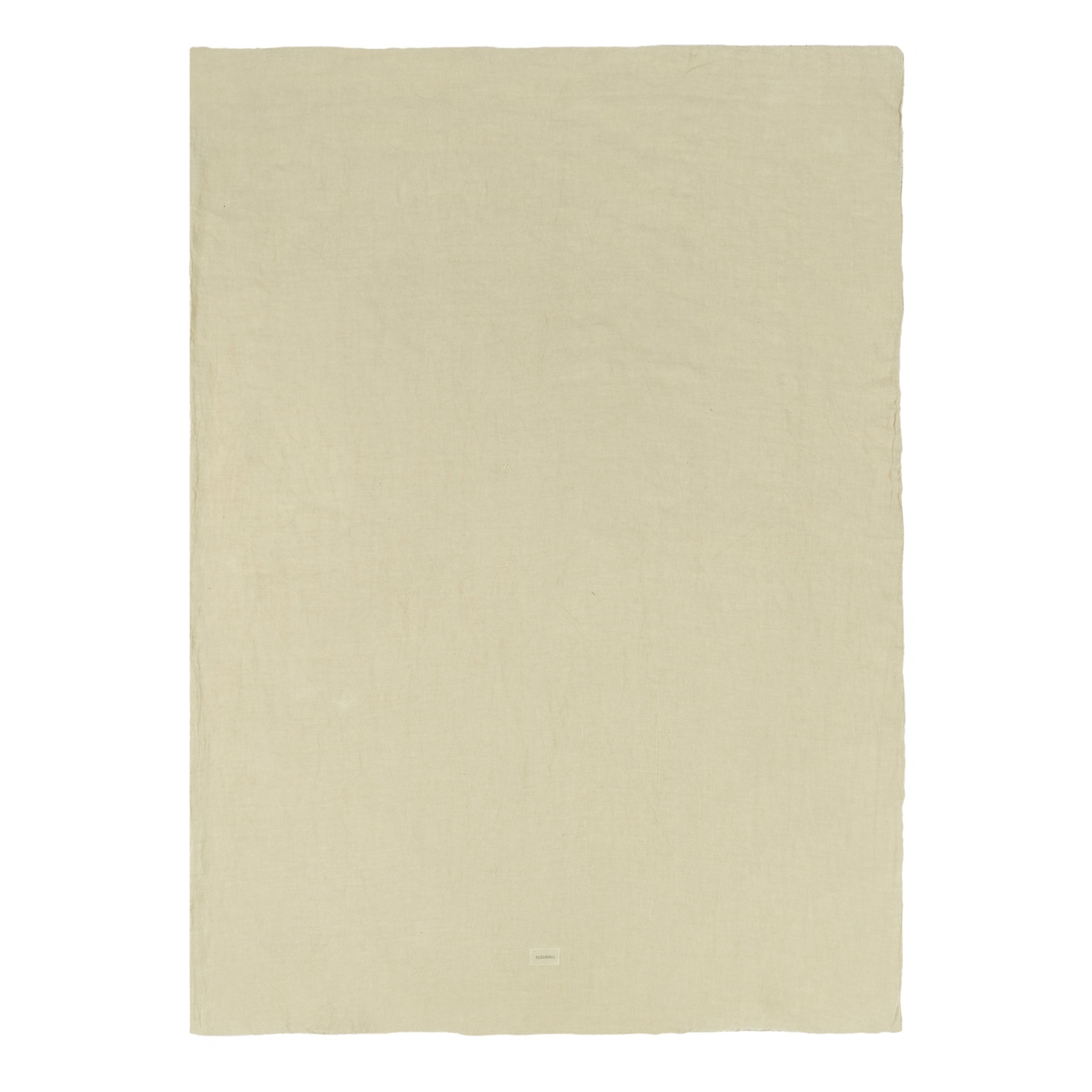 Couverture bébé 100x140cm WASHED FRENCH LINEN Nobodinoz green tea