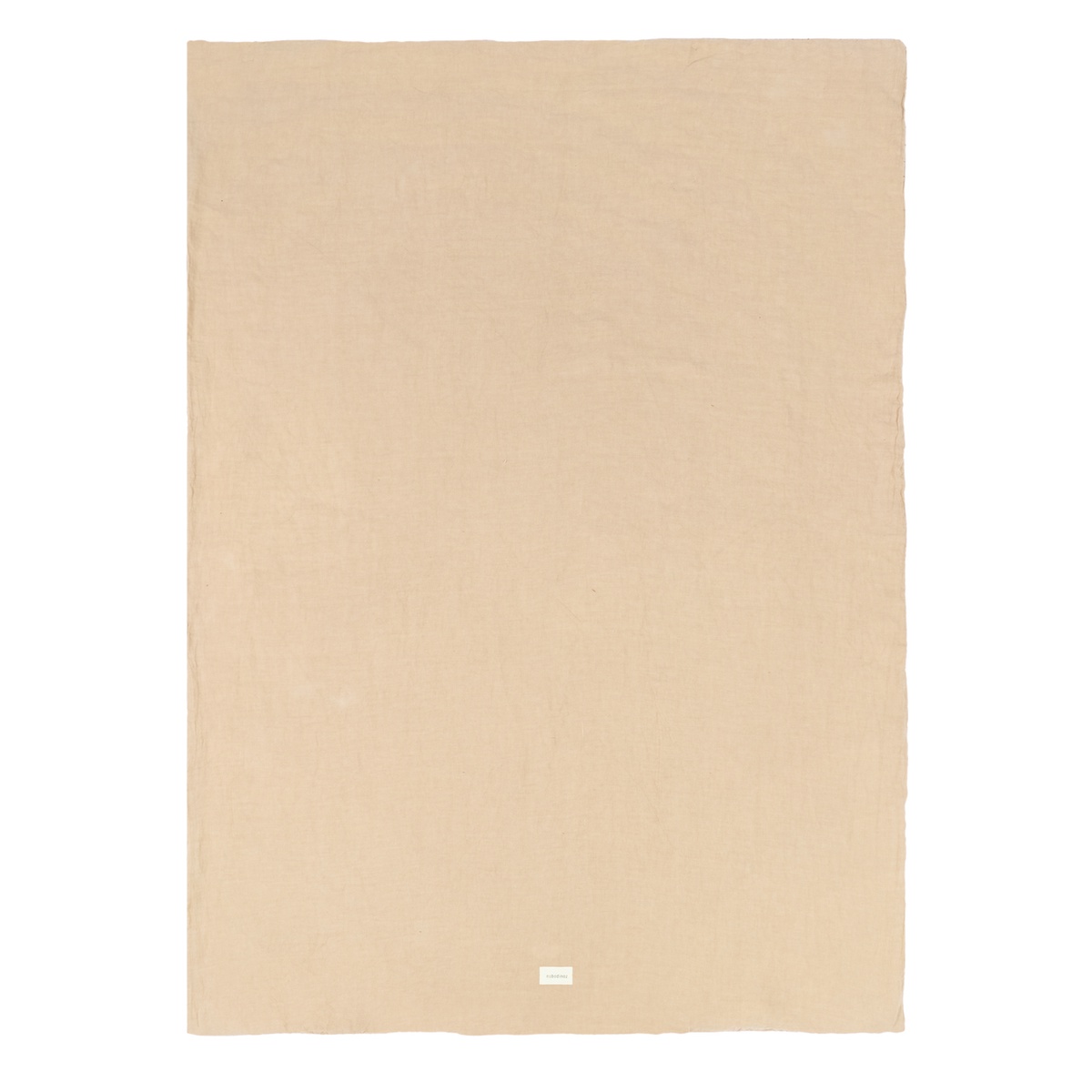 Couverture bébé 100x140cm WASHED FRENCH LINEN Nobodinoz sand