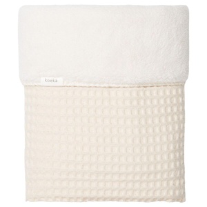 Couverture berceau 100x75cm teddy OSLO Koeka natural-pebble