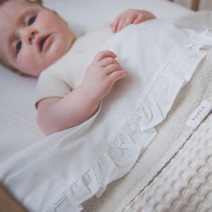 Couverture berceau 100x75cm teddy OSLO Koeka natural-pebble