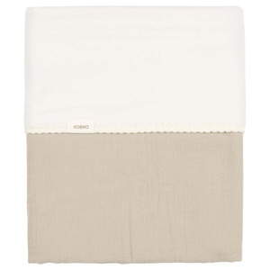 Couverture berceau cotton fleece FARO Koeka sage