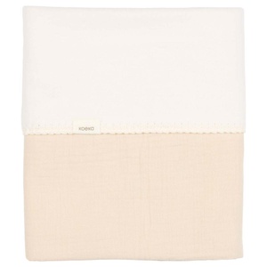 Couverture berceau cotton fleece FARO Koeka warm white
