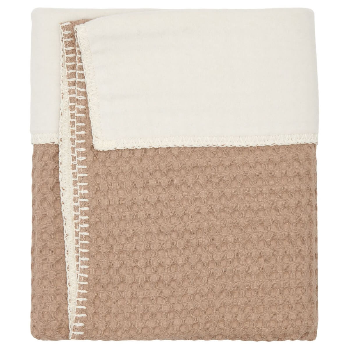 Couverture berceau cotton polaire AMSTERDAM Koeka caffe