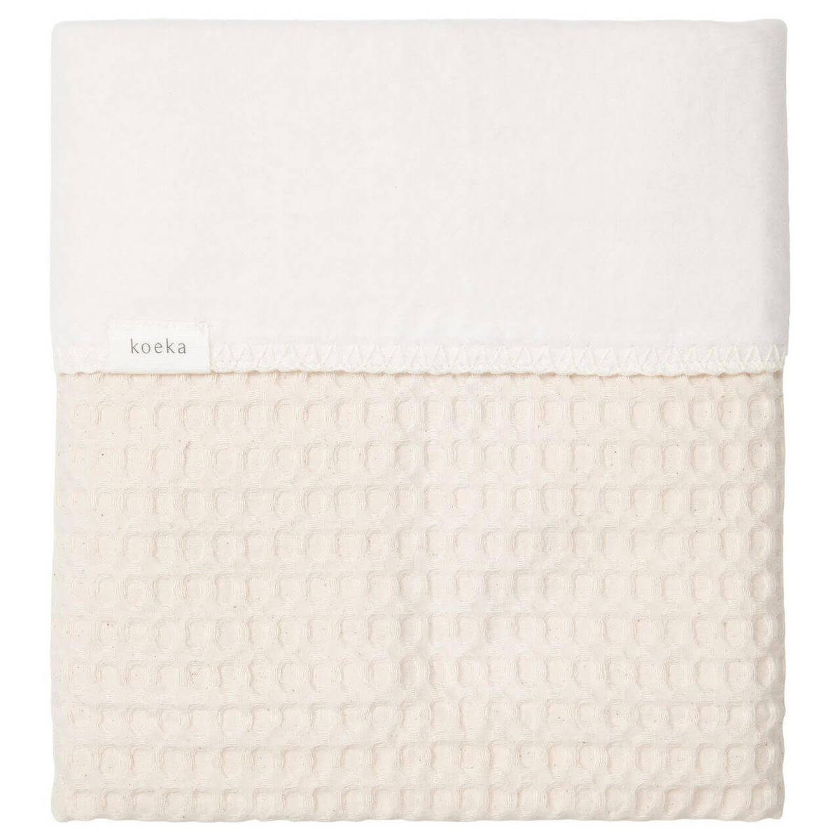 Couverture berceau cotton polaire AMSTERDAM Koeka natural