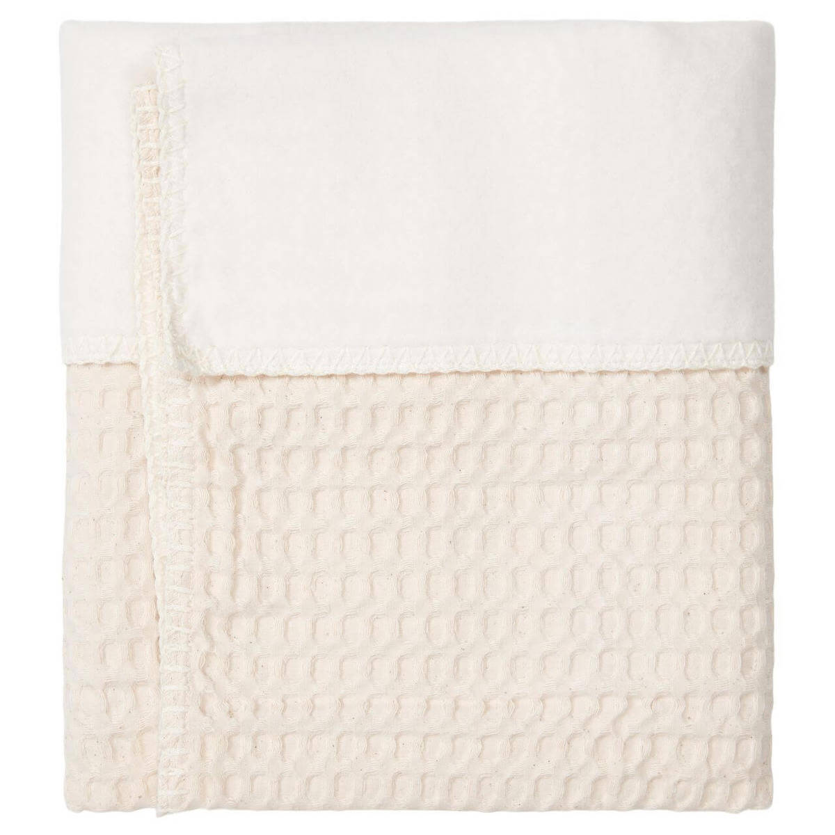 Couverture berceau cotton polaire AMSTERDAM Koeka natural